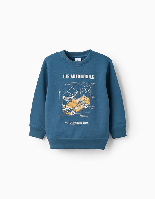 Sudadera Cardada "Mecánica" Niño