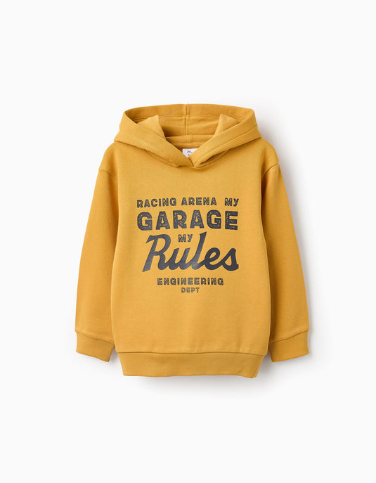 Sudadera Cardada con Capucha "My Garage" para Niño