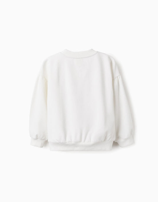 Sweat de Natal Cardada com Purpurinas Menina