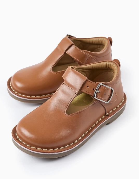Sapatos Mary Jane de pele Zippy