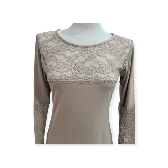 Camisola de Manga Comprida com Renda 85-98