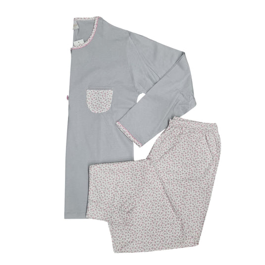 Pijama 100% Algodão c/ Botões Senhora