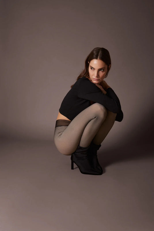 Calças Térmicas Com Efeito Véu 190 DEN - Ysabel Mora 16610