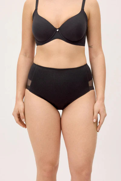 Cueca Redutora de Algodão com Tule Ysabel Mora,  Compressão Leve