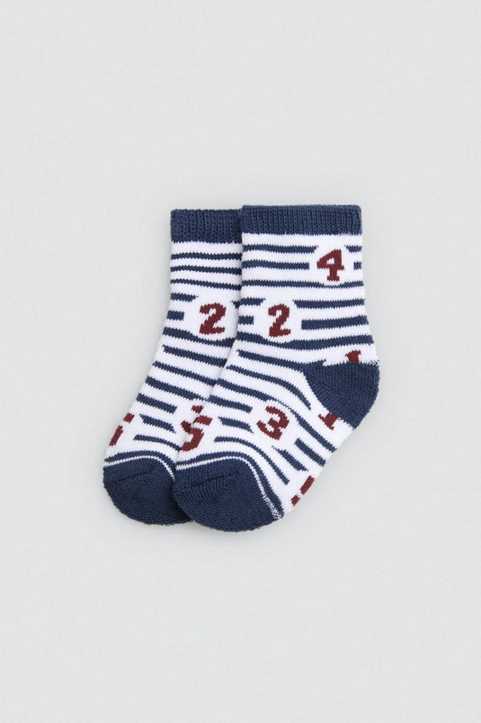 Pack de 2 Pares de Meias Térmicas Estampadas para Bebe